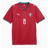 Camiseta Portugal Bruno Fernandes #8 Primera Equipación Replica Mundial 2026 mangas cortas